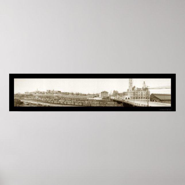 Nashville, TN Railroad Photo 1905 Poster (Framsidan)