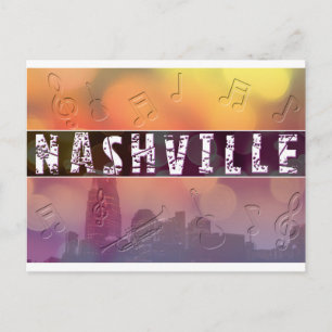 Nashville, TN Retro-vykort Vykort