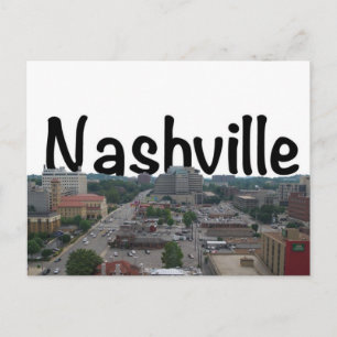 Nashville TN Skyline med Nashville i Himlar Vykort