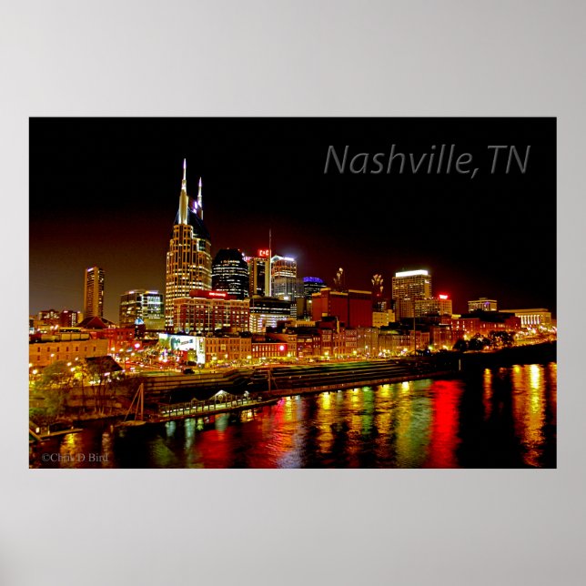 Nashville, TN Skyline Poster (Framsidan)