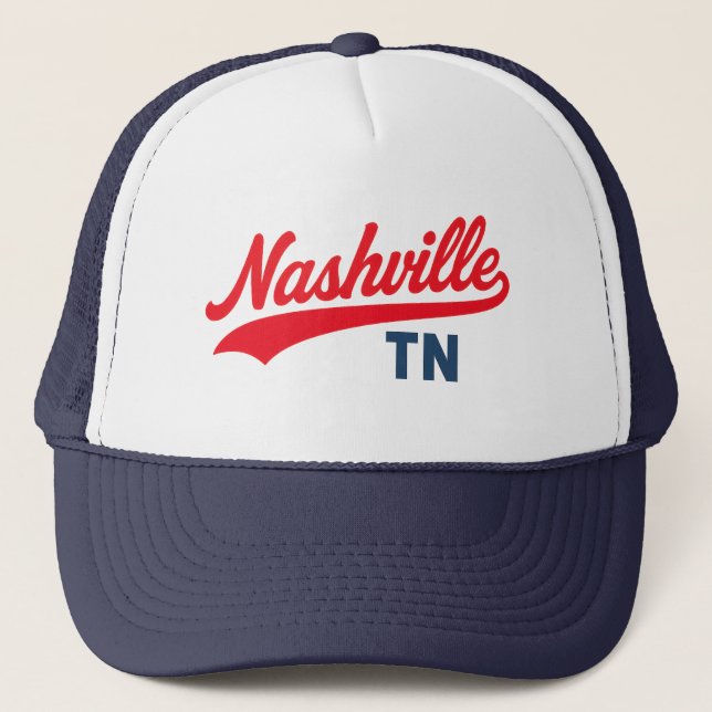 Nashville TN-svosh-skriptdesign - Retro Keps (Framsida)