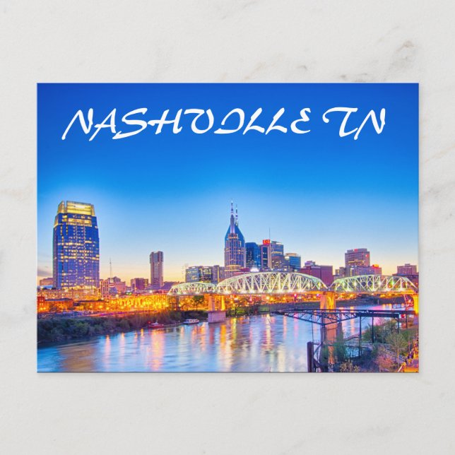 NASHVILLE TN VYKORT (Framsida)