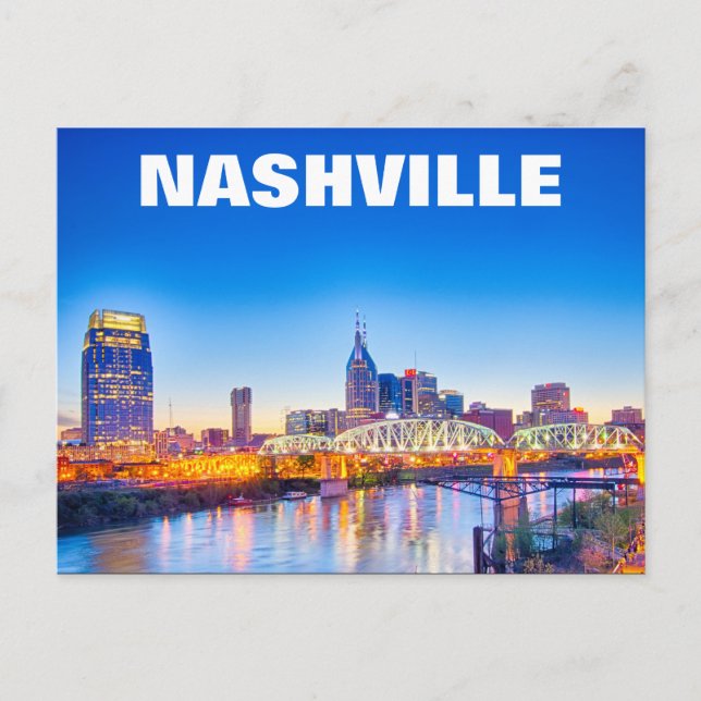 NASHVILLE TN VYKORT (Framsida)