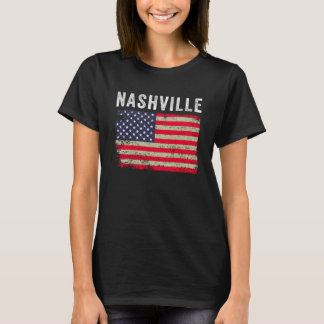 Nashville USA - Amerikansk Flagga - Vintage T Shirt