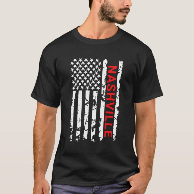 Nashville Usa T Shirt (Framsida)