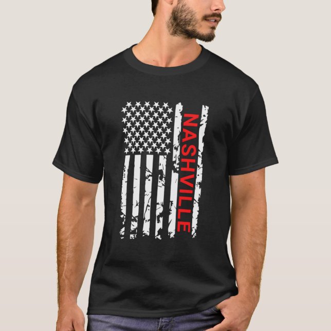 Nashville Usa T Shirt (Framsida)