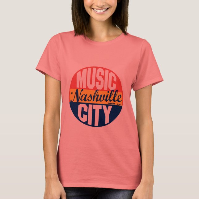 Nashville Vintage Label Tröja (Framsida)