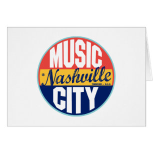 Nashville vintageetikett OBS kort