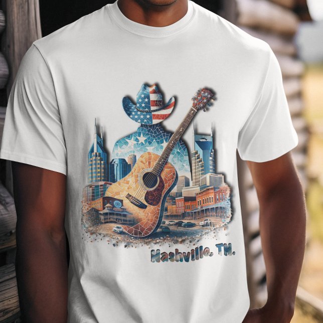 Nashvilles Music Sten T Shirt (Skapare uppladdad)