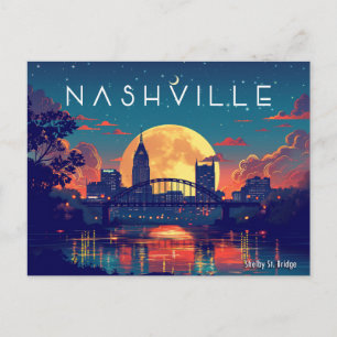 Nashville's Shelby Street Bridge Vykort