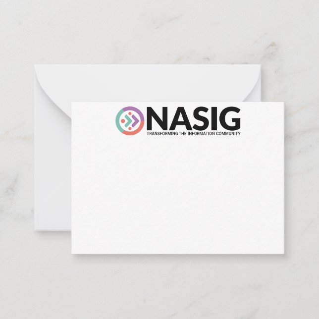 NASIG-kort 2.5 x 3.5 Anteckningskort (Framsida)