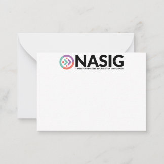 NASIG-kort 2.5 x 3.5 Anteckningskort