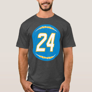 Nasir Adderley Number 24 Jersey Los Angeles Charge T Shirt