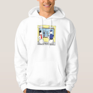 Näslös Snöman Kanin Misstänkt Gåvor & T-shirts Munkjacka