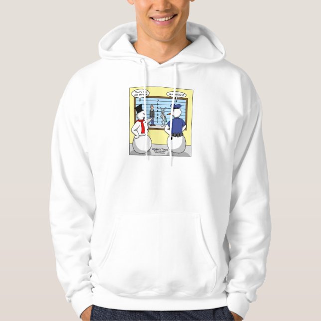 Näslös Snöman Kanin Misstänkt Gåvor & T-shirts Munkjacka (Framsida)