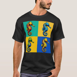 Naso Seahorse Art Trendig Marine Life T Shirt