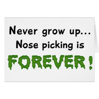 Näsplockning Hälsningskort