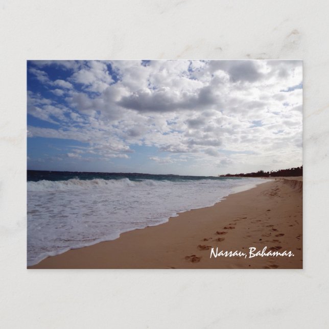 Nassau,Bahamas Beach Vykort (Framsida)