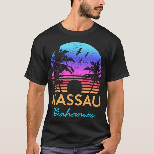 Nassau Bahamas Beachrip Summer S friend T Shirt (Framsida)