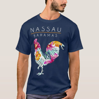 Nassau Bahamas Flower Hibiscus Chicken Älskare Sou T Shirt