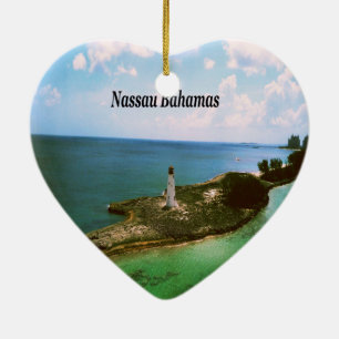 Nassau Bahamas, fyr i hamn Julgransprydnad Keramik