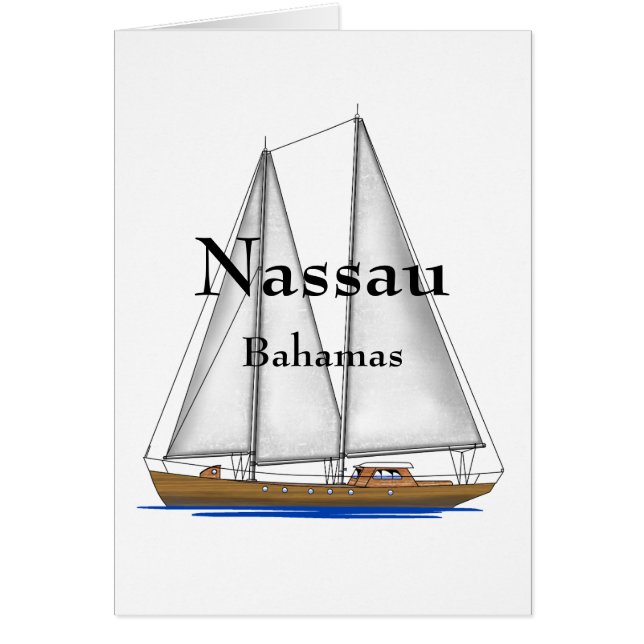 Nassau Bahamas Hälsningskort (Framsidan)