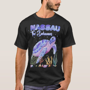 Nassau Bahamas Havssköldpadda Snorkling Dykning T Shirt