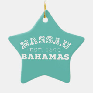 Nassau Bahamas Julgransprydnad Keramik