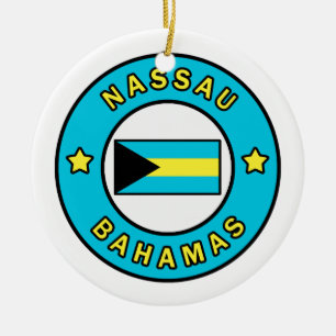 Nassau Bahamas Julgransprydnad Keramik