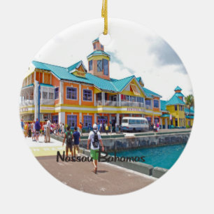 Nassau Bahamas Julgransprydnad Keramik