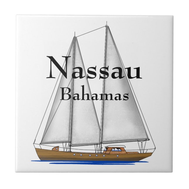 Nassau Bahamas Kakelplatta (Framsidan)