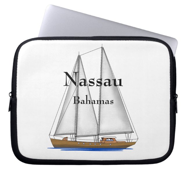 Nassau Bahamas Laptop Sleeve (Framsidan)
