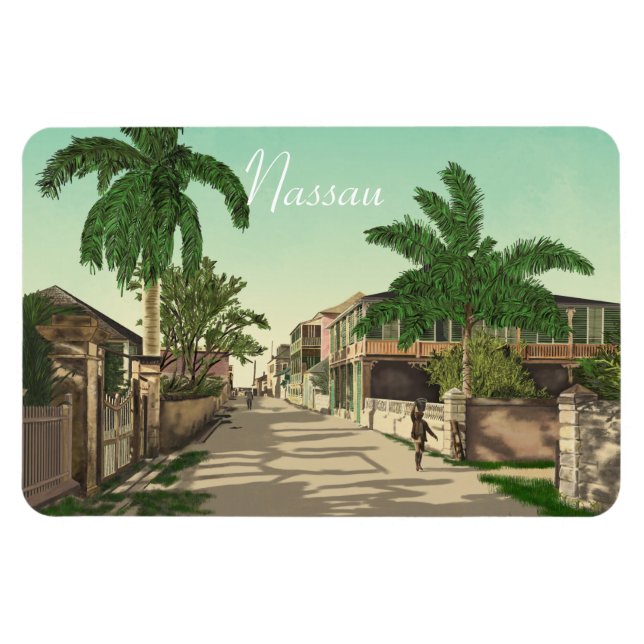 Nassau,Bahamas Magnet (Horisontell)