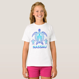 Nassau Bahamas Ocean Blue Sea Turtle Souvenirs T Shirt
