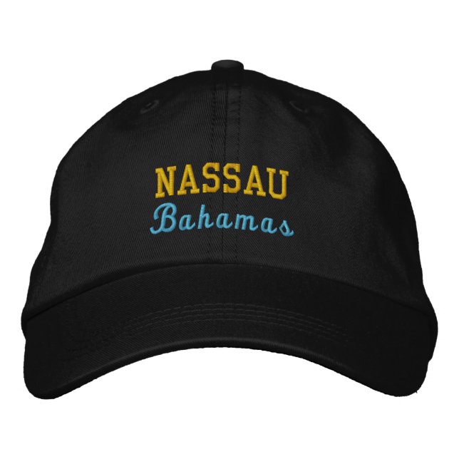 Nassau, Bahamas-Personligen, justerbar hatt Broderad Keps (Framsida)