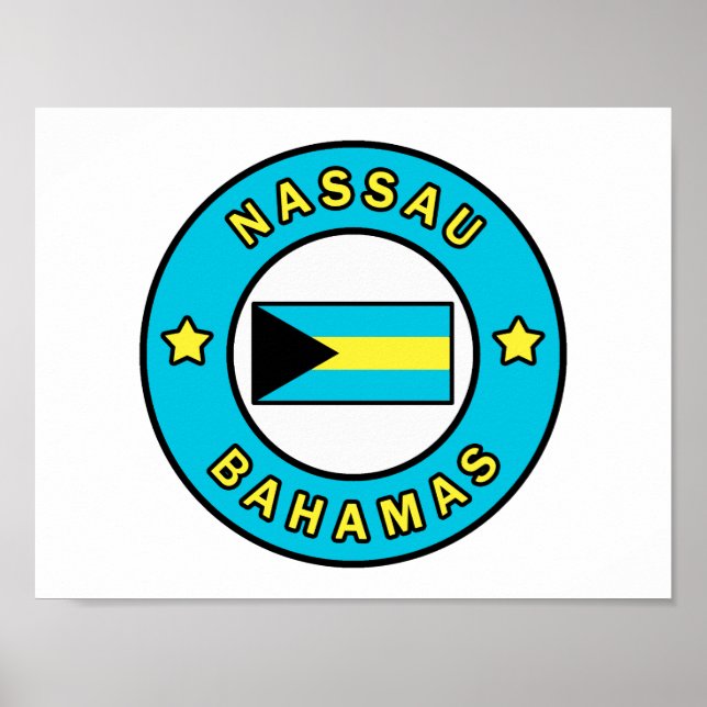 Nassau Bahamas Poster (Framsidan)