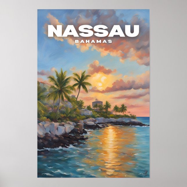 Nassau Bahamas Poster (Framsidan)
