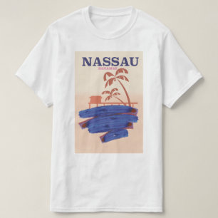 Nassau Bahamas resstrand poster T Shirt