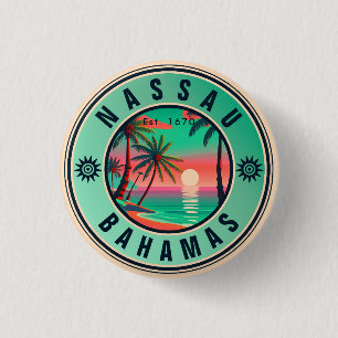 Nassau Bahamas Retro RESR Souvenir 1950-talet Knapp