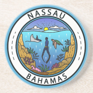Nassau Bahamas Scuba Badge Underlägg