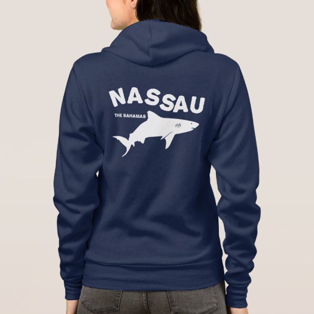 Nassau - Bahamas Shark Diving T-Shirt (Baksida)