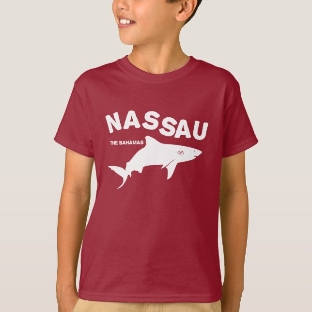 Nassau - Bahamas Shark Diving T-Shirt (Framsida)