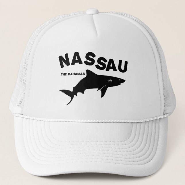 Nassau - Bahamas Shark Diving T-Shirt Keps (Framsida)