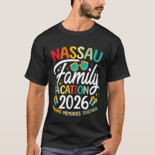 Nassau Bahamas Strand Familjesemester 2026 Matchan T Shirt