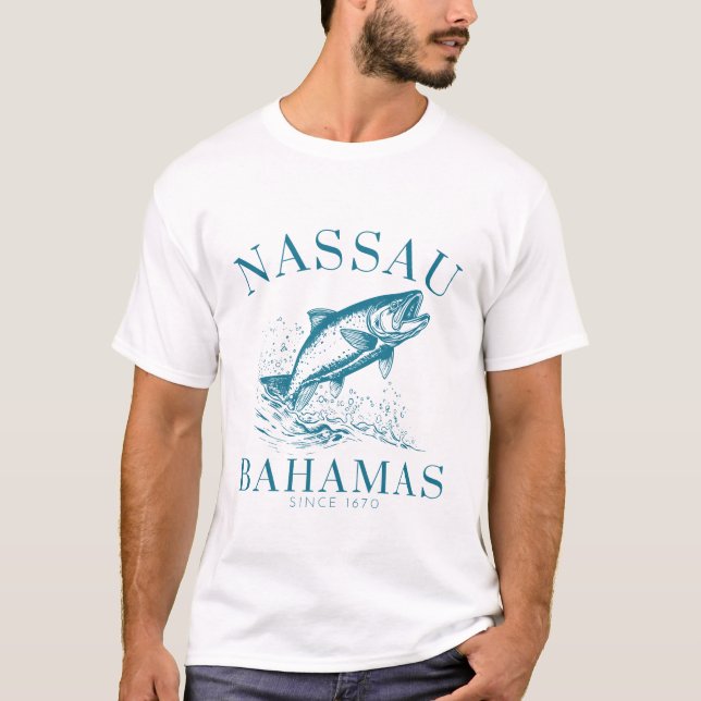 Nassau Bahamas T Shirt (Framsida)