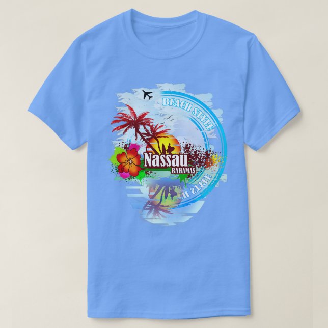 Nassau Bahamas T Shirt (Design framsida)