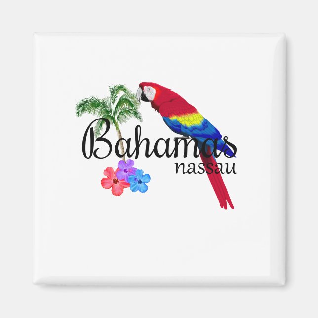 Nassau Bahamas Tropical Destination Magnet (Framsidan)