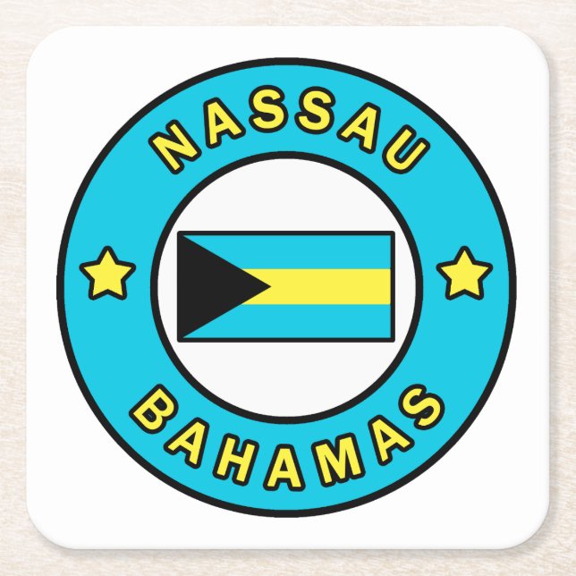 Nassau Bahamas Underlägg Papper Kvadrat (Framsidan)