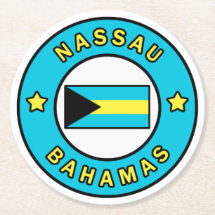 Nassau Bahamas Underlägg Papper Rund