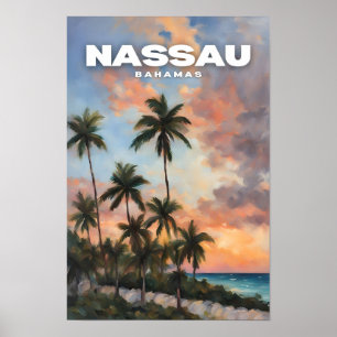Nassau Bahamas Vintage resor Poster